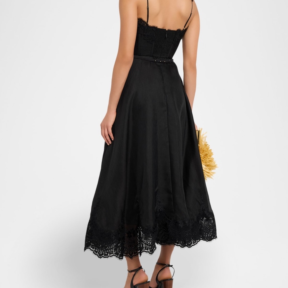 Zimmerman Elegant Black Lace Midi Dress - Picture 3 of 6